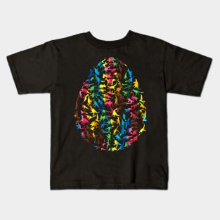 Colourful Dinosaur Egg Kids T-Shirt